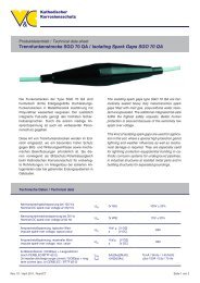 Datenblatt Ex-Funkenstrecke SGO 70QA (PDF) - vc-austria.com