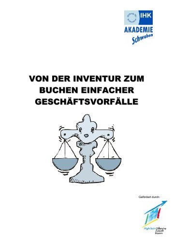 von der inventur zum buchen einfacher geschäftsvorfälle