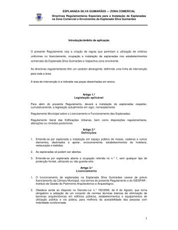 ESPLANADA SILVA GUIMARÃES — ZONA COMERCIAL Directivas ...