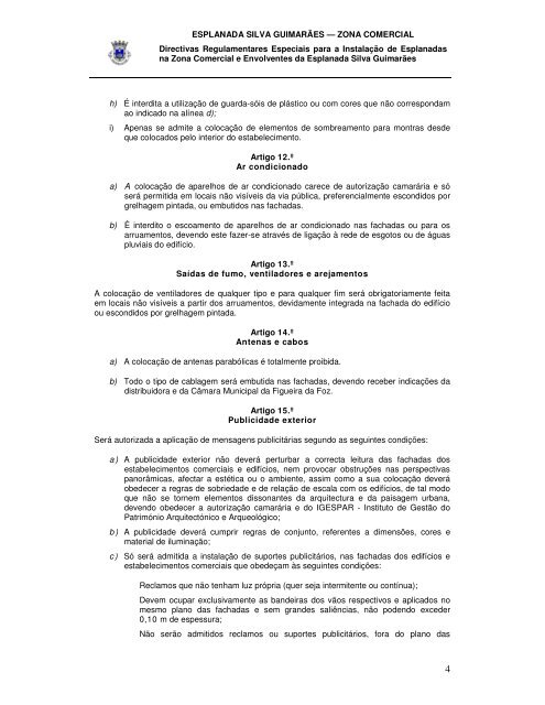 ESPLANADA SILVA GUIMARÃES — ZONA COMERCIAL Directivas ...