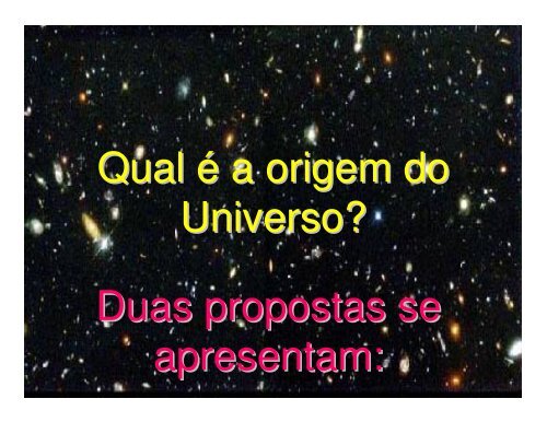 Investigação do Universo