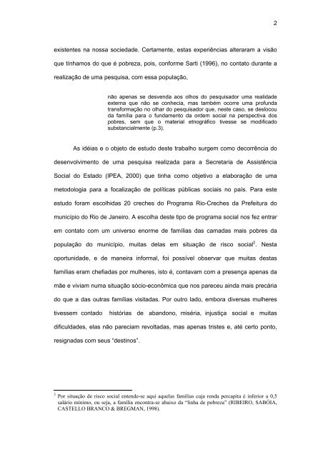 MULHERES POBRES E CHEFES DE FAMÍLIA ANA LUCIA ... - UFRJ