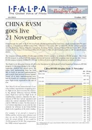 IFALPA Briefing Leaflet - China RVSM - 10.10.07 - SwissALPA