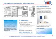 Overview Brackets & Accessories - der VCR Display Systems GmbH