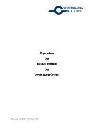 Fatigue-Umfrage - Vereinigung Cockpit eV