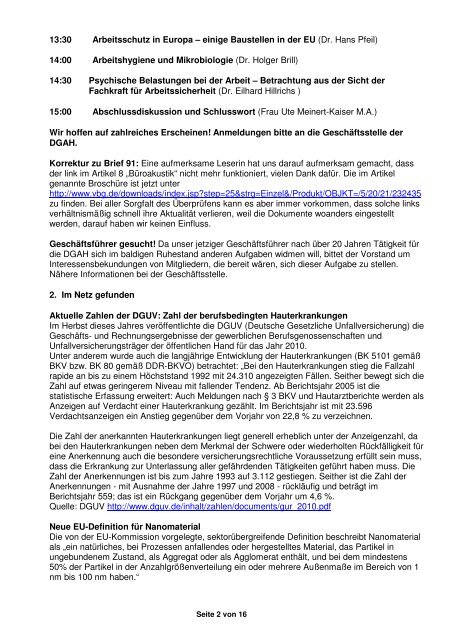 DGAH â Brief Nr. 93 Februar 2012 - Verband Deutscher Betriebs ...