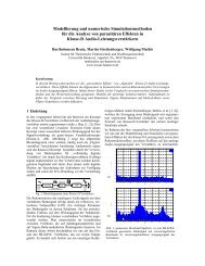 Modellierung und numerische Simulationsmethoden für die ... - VDE