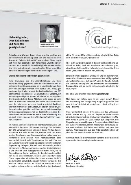 Flugleiter - GdF Gewerkschaft der Flugsicherung eV