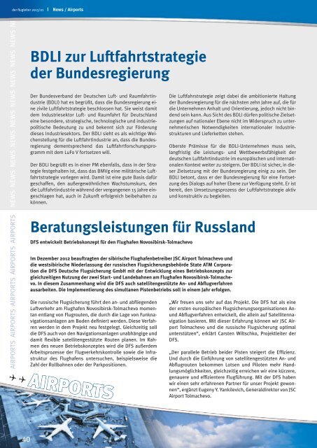 1/2013 - GdF Gewerkschaft der Flugsicherung eV