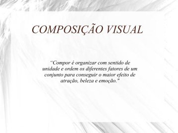 COMPOSIÇÃO VISUAL - Leonardo da Vinci