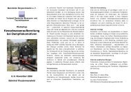 Kesselwasseraufbereitung bei Dampflokomotiven - VDMT