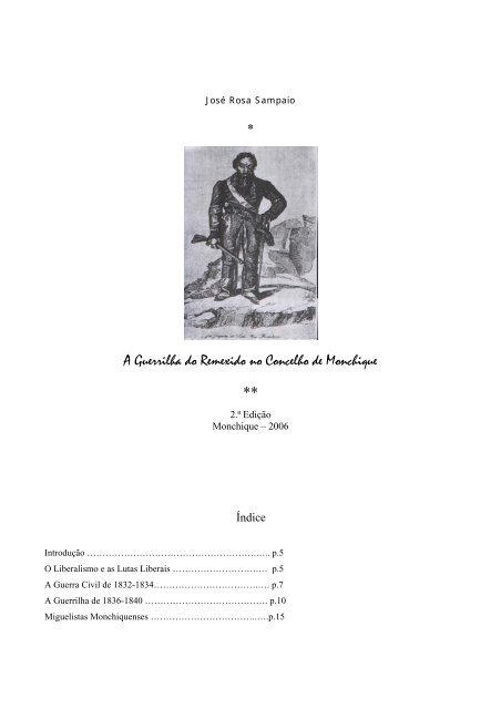 A Guerrilha do Remexido no Concelho de Monchique - José Rosa ...