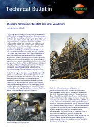 Chemische Reinigung der Edelstahl-Coils eines ... - Vecom Group