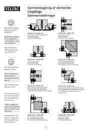 Sammenbygning af elementer Couplings Sammanställningar - Velfac