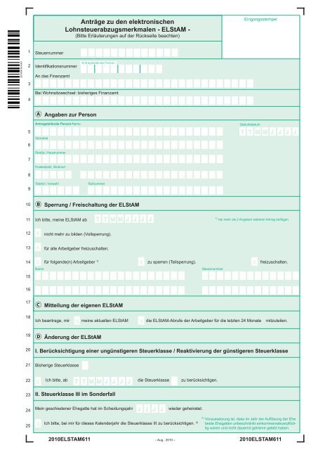 Anträge Zu Den Elektronischen Lohnsteuerabzugsmerkmalen Pdf Anträge zu den elektronischen Lohnsteuerabzugsmerkmalen