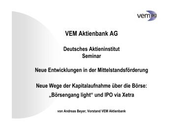 Download (PDF, 413.5KB) - VEM Aktienbank AG