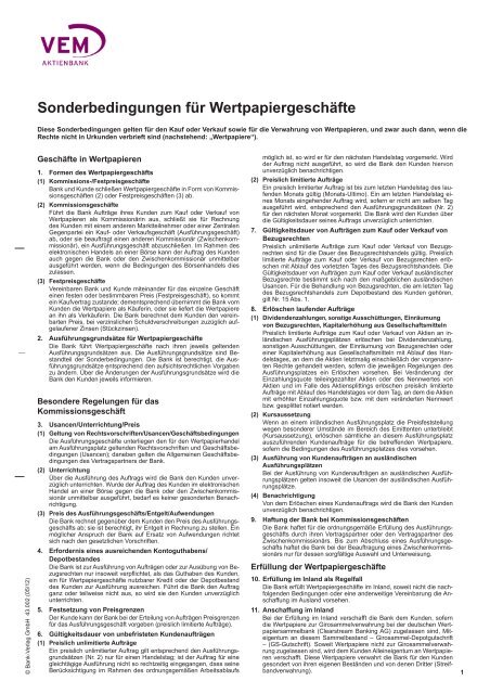 Sonderbedingungen für Wertpapiergeschäfte - Santander ...