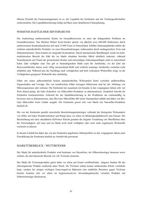 Wertpapierprospekt (PDF, 630KB) - VEM Aktienbank AG