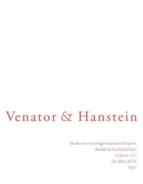 katalog 127 als pdf - Venator & Hanstein