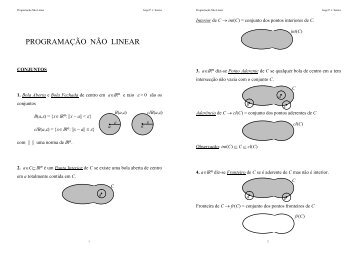 PROGRAMAÇÃO NÃO LINEAR