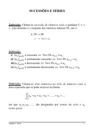 SUCESSÕES E SÉRIES