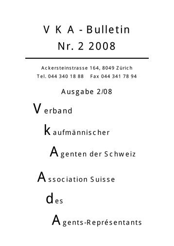 V K A - Bulletin Nr. 2 2008