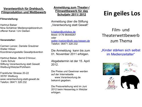 Flyer - Verantwortung