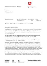 Anschreiben Nds. Staatskanzlei - Verband Wohneigentum