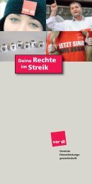 Flyer: Deine Rechte im Streik - Ver.di