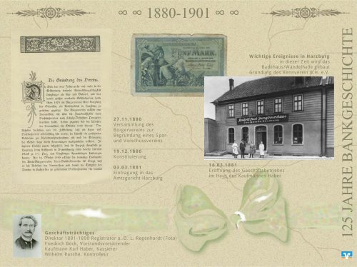 125 Jahre Bankgeschichte - Vereinigte Volksbank eG