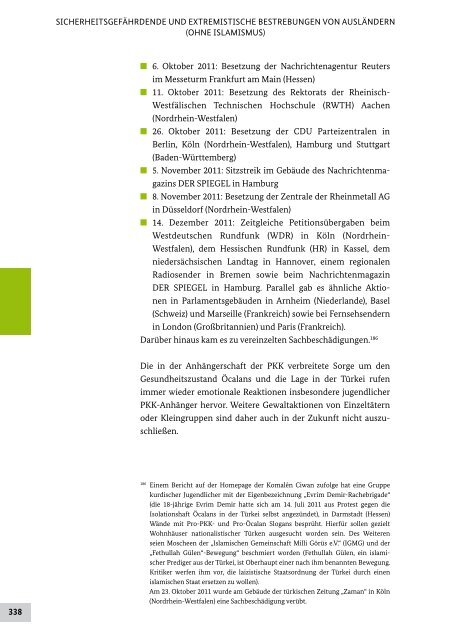 Verfassungsschutzbericht 2011 (PDF, 6 MB, barrierefrei) - des ...