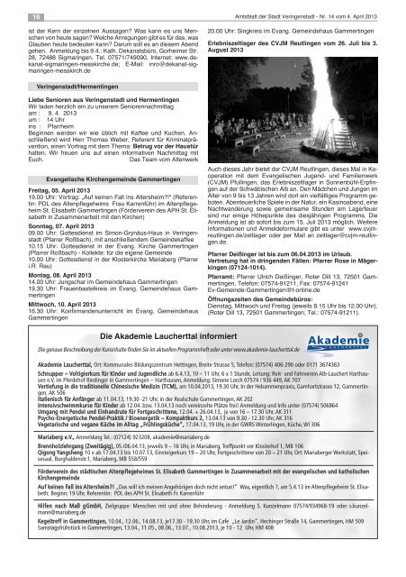 Amtsblatt KW 14 - Veringenstadt