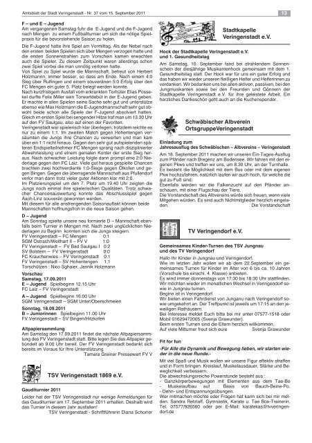 Amtsblatt KW 37 - Veringenstadt