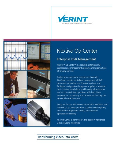 Nextiva Op-Center - Verint Systems Inc.