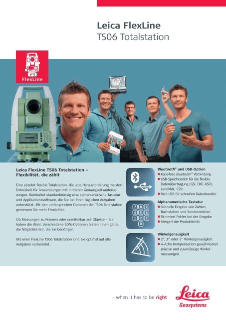 Leica FlexLine TS06 Totalstation - ArcTron