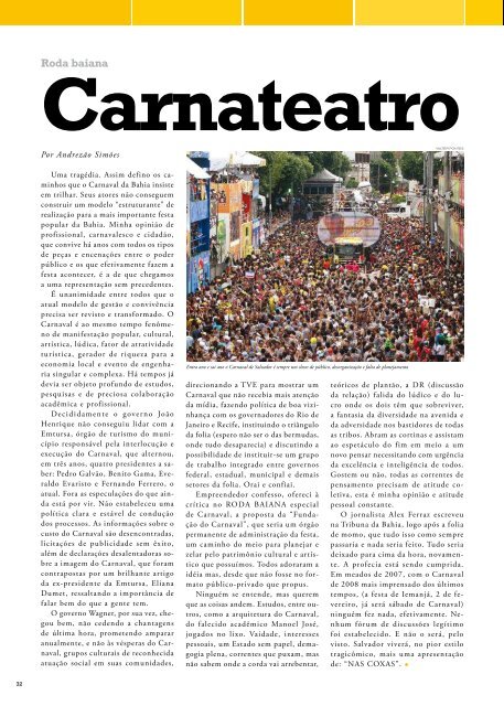 Prefeito restaura censura em Salvador - Revista Metrópole