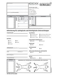 Anforderung für zytologische und histologische ... - Vet Med Labor