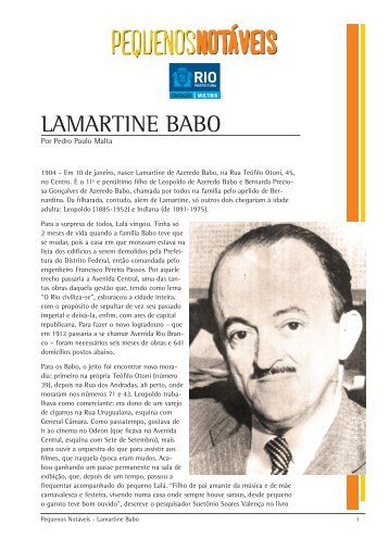 LAMARTINE BABO - MultiRio
