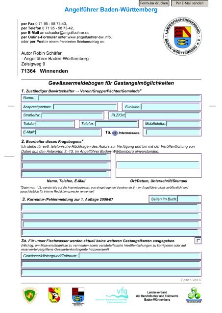 Angelführer Baden-Württemberg - VFG