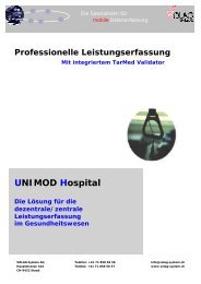 UNIMOD Hospital - Volag System AG