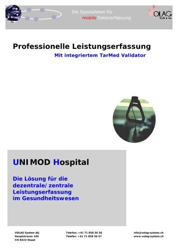 UNIMOD Hospital - Volag System AG