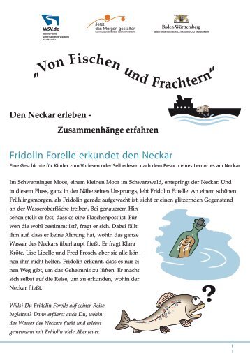 Fridolin Forelle erkundet den Neckar - VFG