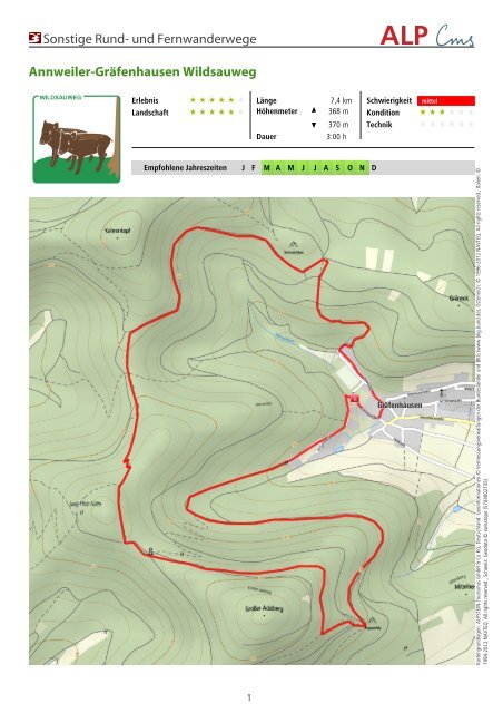 Wildsauweg - Verbandsgemeinde Annweiler am Trifels