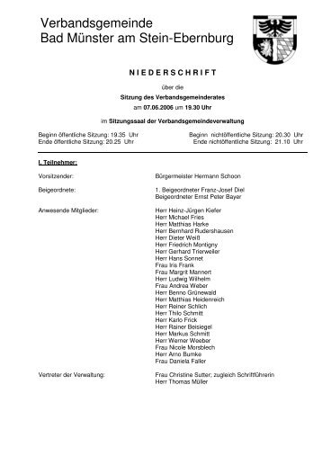 Verbandsgemeinde Bad Münster am Stein-Ebernburg