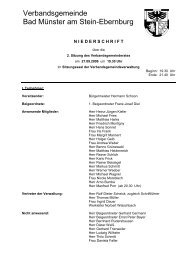 Sitzung des Verbandsgemeinderates vom 27.09.2006