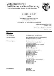 Sitzung des Verbandsgemeinderates vom 08.12.2010