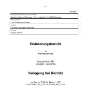 Erläuterungsbericht Verlegung bei Dormitz - der VG Dormitz