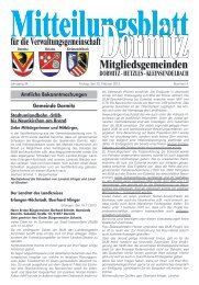 Kalenderwoche 08 - der VG Dormitz