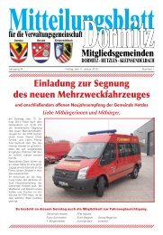 Kalenderwoche 02 - der VG Dormitz