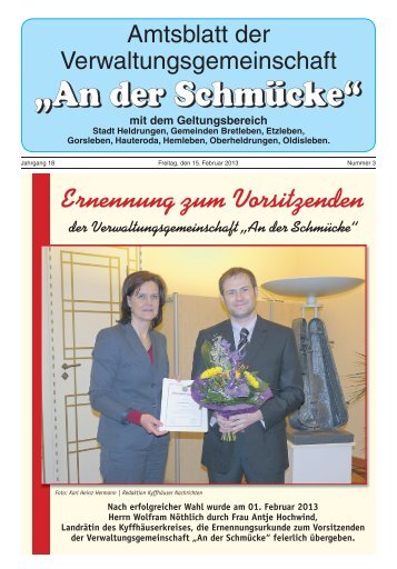 Amtsblatt Nr. 03 vom 15.02.2013 - Verwaltungsgemeinschaft "An der ...